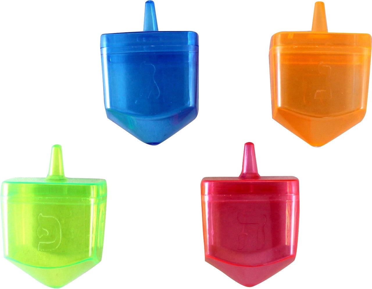 Fillable Dreidels-- Large 3" x 3.5" (4 in a pack) (DR-600106)