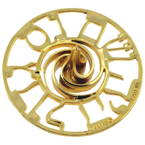 Gold Plastic Dreidel--3.5" (60 in a pack) (DR-D600929)