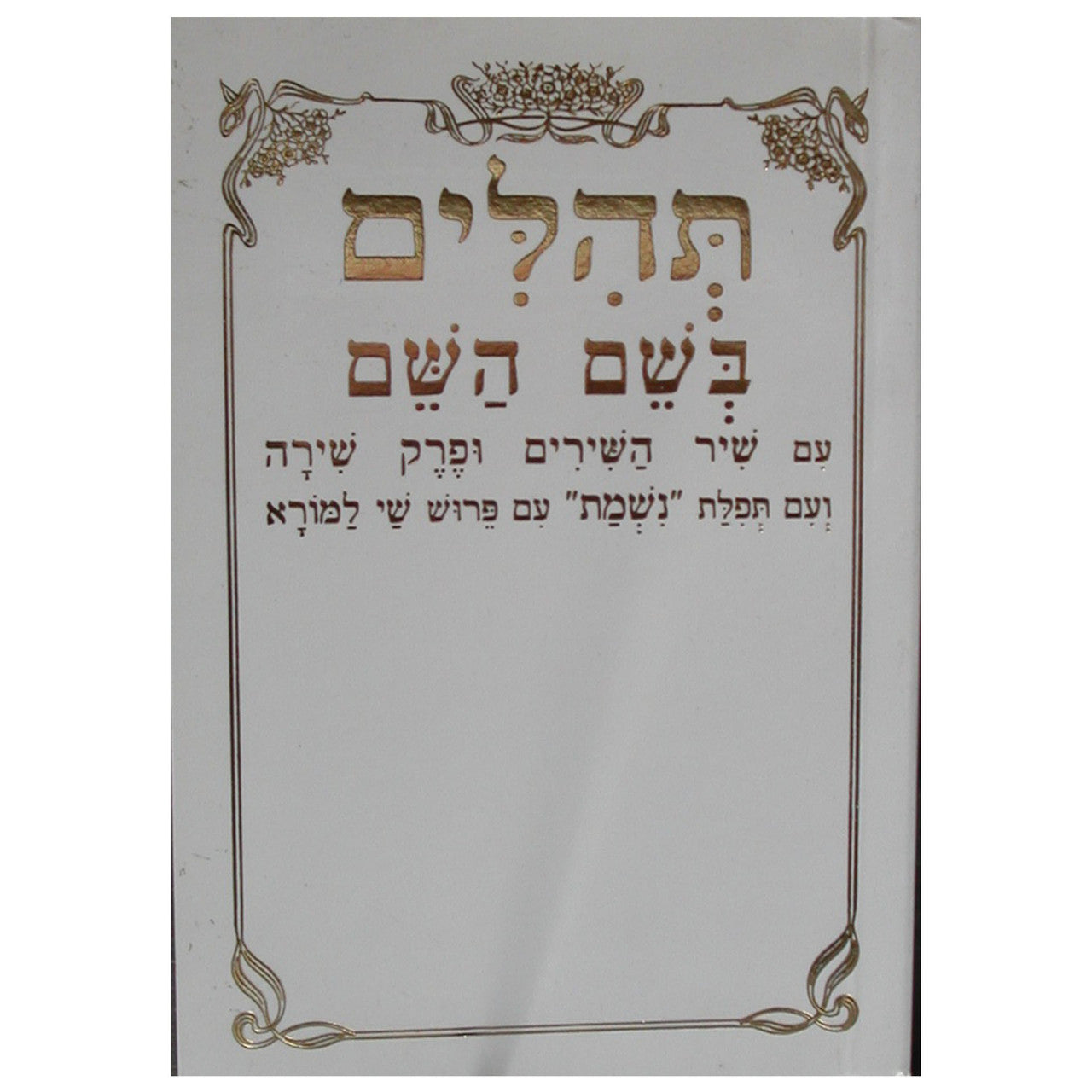 Tehillim Beshem Hashem Hebrew Small תהילים בשם השם (BK-TBH)