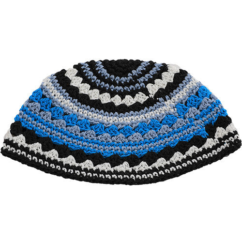 Knitted Colored Kippah-Asst. Colors/Sizes 21cm-24cm (MC-CKK) 06109