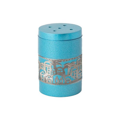 Anodized Aluminum Salt Shaker with Metal Cutout (EM-SAG)