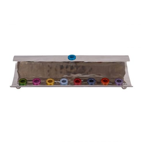 Emanuel Hammered Wave Menorah (EM-HNC)