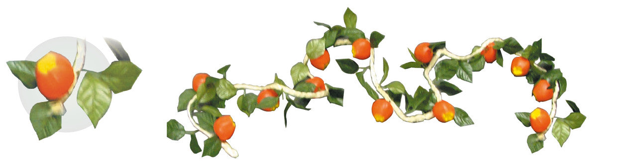 9' Apple Rope Garland - 13 Apples (200205)
