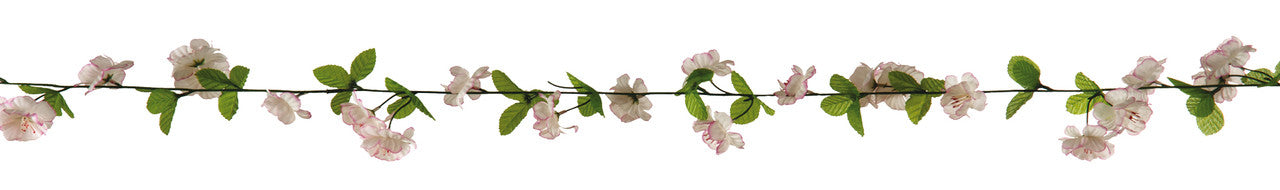 8' Garland of White Cherry Blossoms (201338)