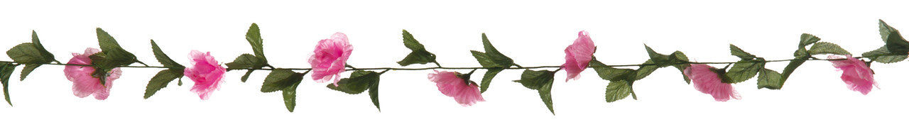8' Garland of Pink Rose (201341)