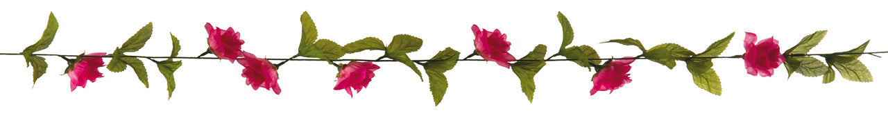 8' Garland of Red Roses (201342R)