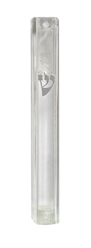 Clear Plastic Mezuzah Case 7cm (MZ-20873)