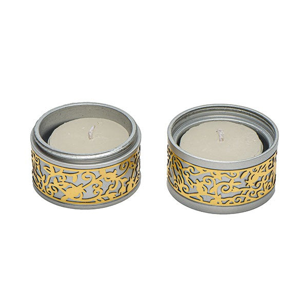 Emanuel Travel Candlestick W/ Metal Cutout (EM-TLA)
