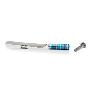 Emanuel Challah Knife Anodized Rings w/ Saltshaker (EM-NSM)