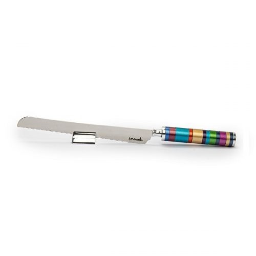 Emanuel Challah Knife Anodized Rings (EM-NSJ)
