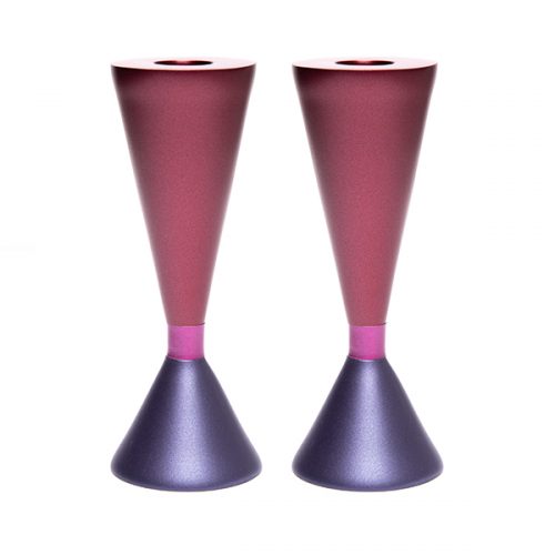 Double Sided Anodized Candlesticks W/ Ring (EM-CSK)