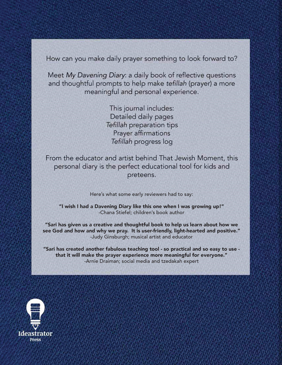 My Davening Diary By Sari Kopitnikoff (BKC-MDD)