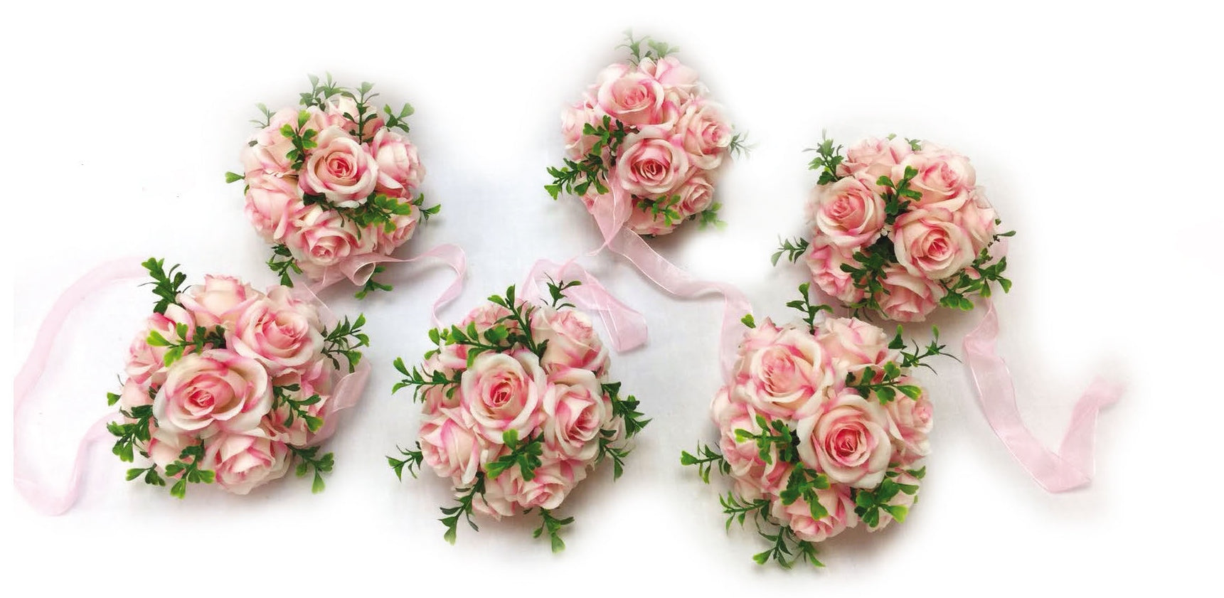 9' Garland with 6 flower balls (CLA-2017239)