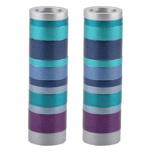 Emanuel Anodized Cylinder Candlesticks-Rings (EM-CK)