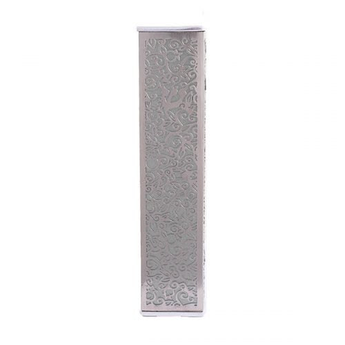 Anodized Aluminum Mezuzah Case with Metal Cutout - Pomegranate (EM-MJ2)