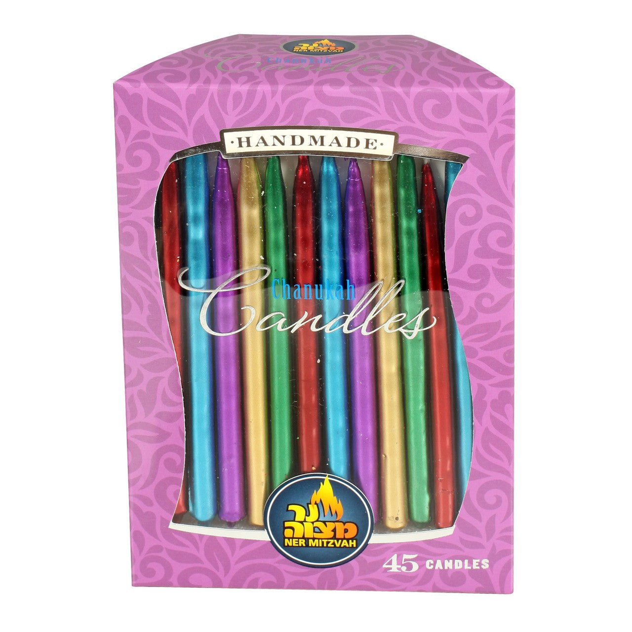 Metallic Multicolor Chanukah Candles (CH-28302)