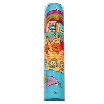 Large Wooden Mezuzah (EM-MZL Round)