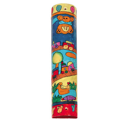 Large Wooden Mezuzah (EM-MZL Round)