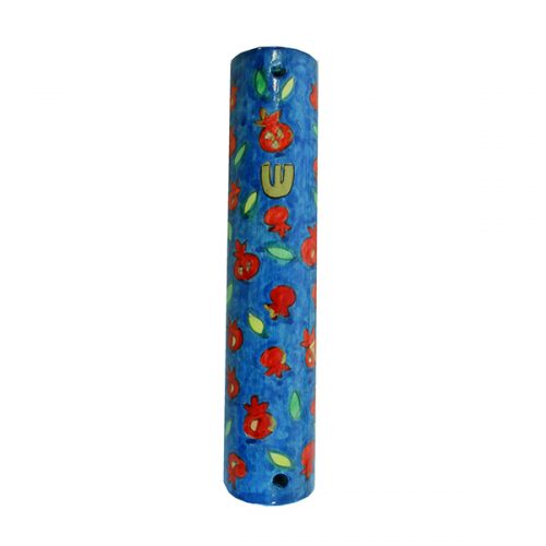 Large Wooden Mezuzah (EM-MZL Round)