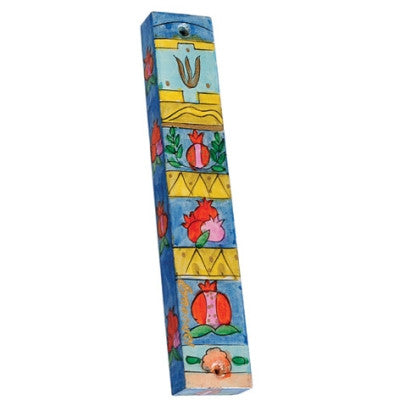 Large Wooden Mezuzah (EM-MZL Square)