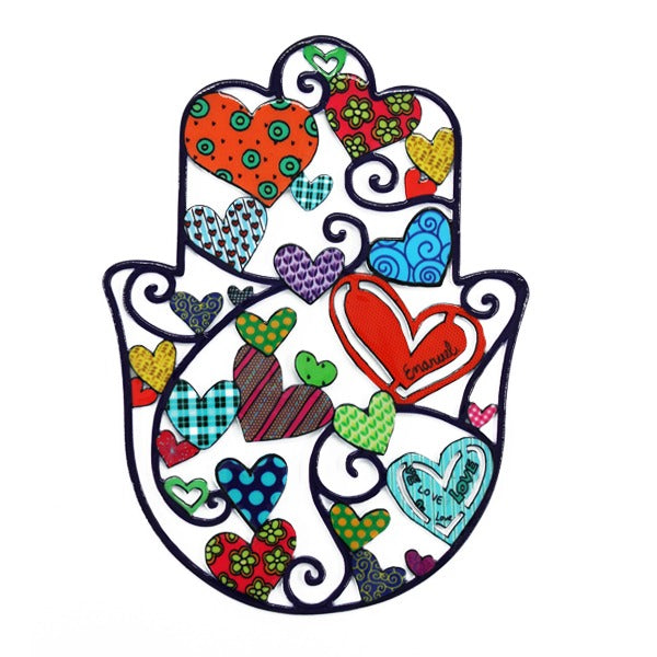 Medium Enamel Lacquer Hamsa (EM-SHD)