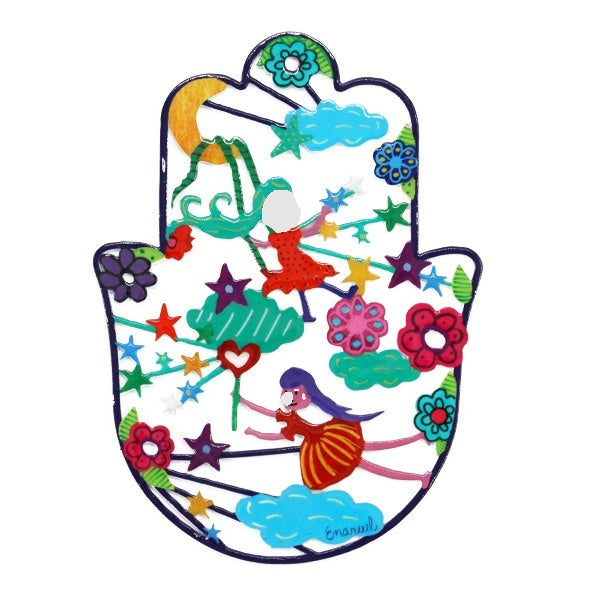 Medium Enamel Lacquer Hamsa (EM-SHD)