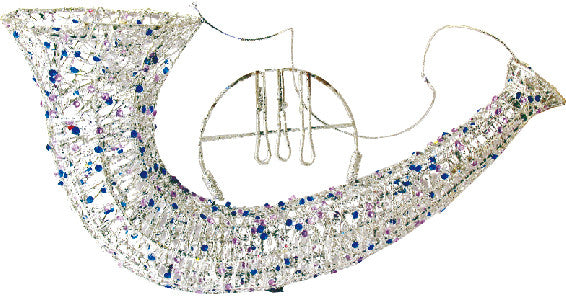 Wired Cornet with Beads and Glitter - 7.5" (300259)