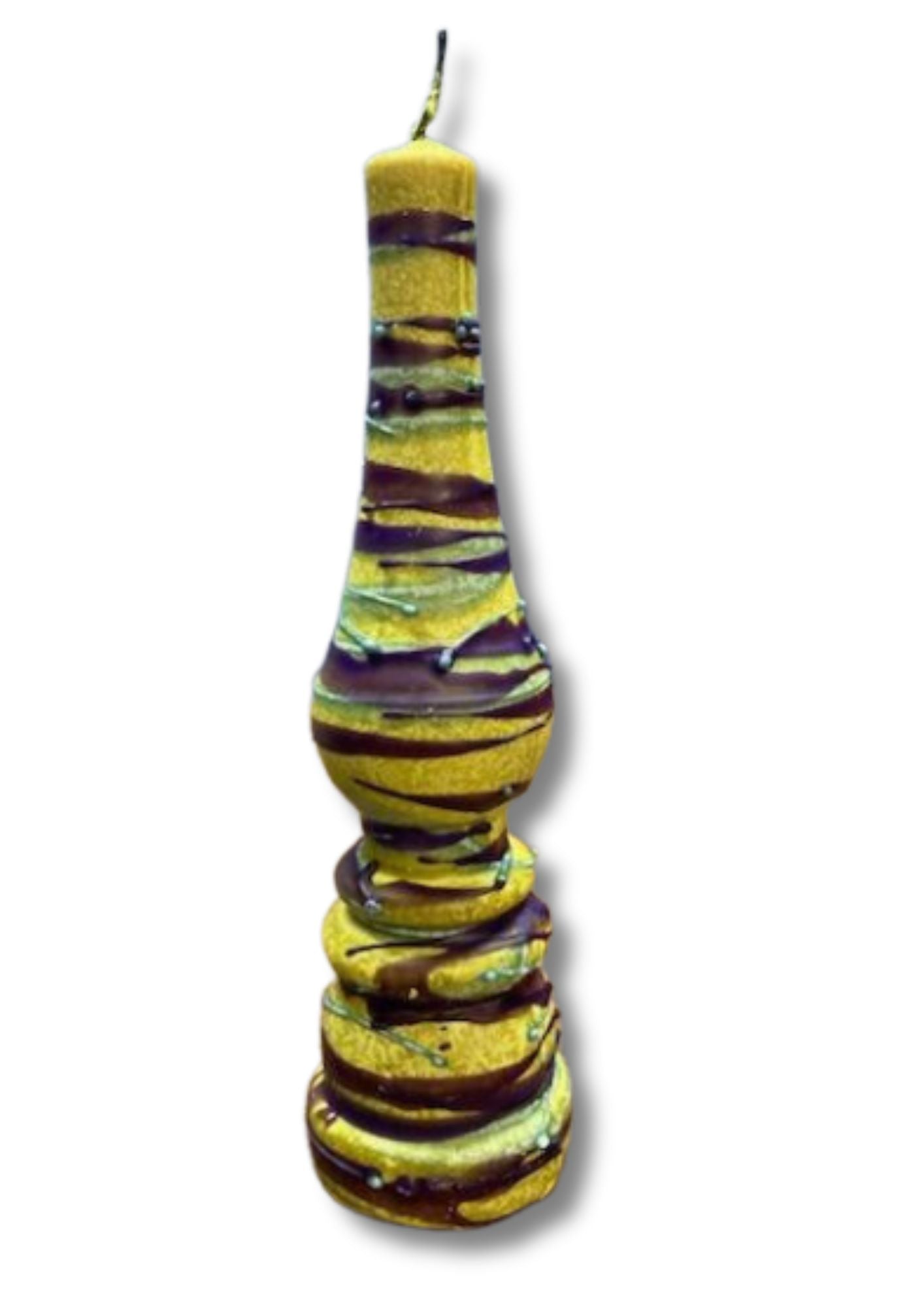 Torch Shape Havdallah Candle Drip Wax Design (HV-HTD)