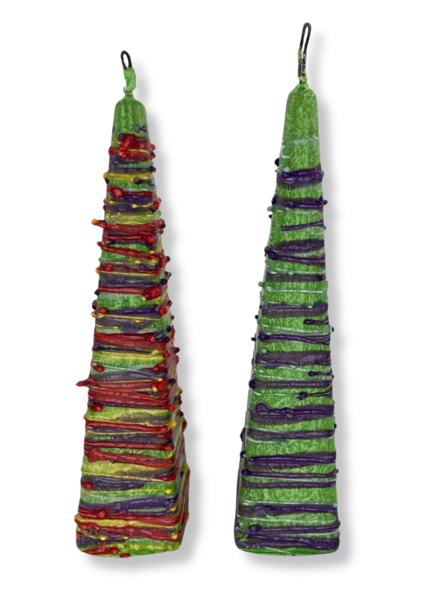 Pyramid Shape Havdallah Candle Drip Wax Design (HV-HPD)
