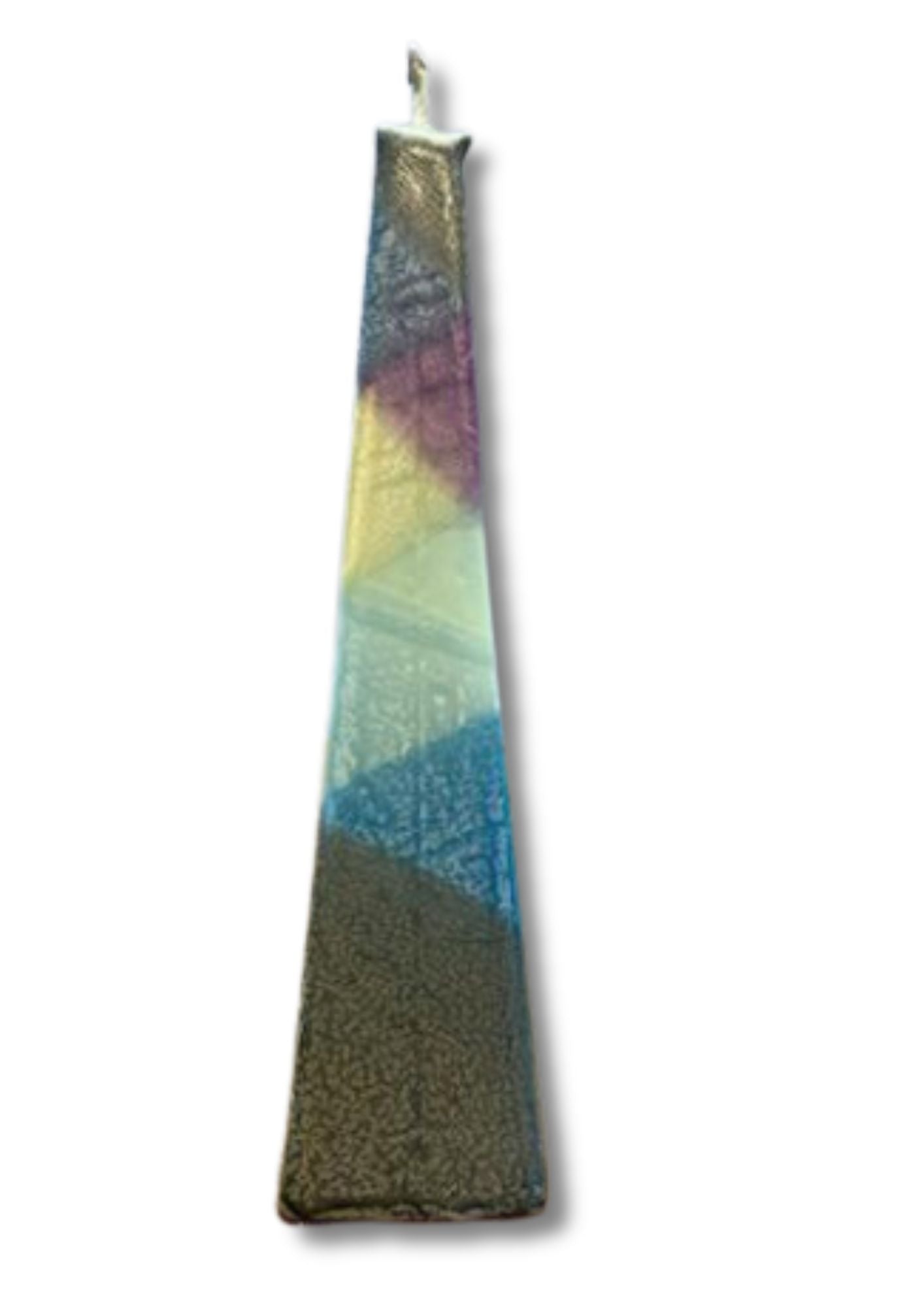 Pyramid Shape Havdallah Candle Triangle Color Design (HV-HP)