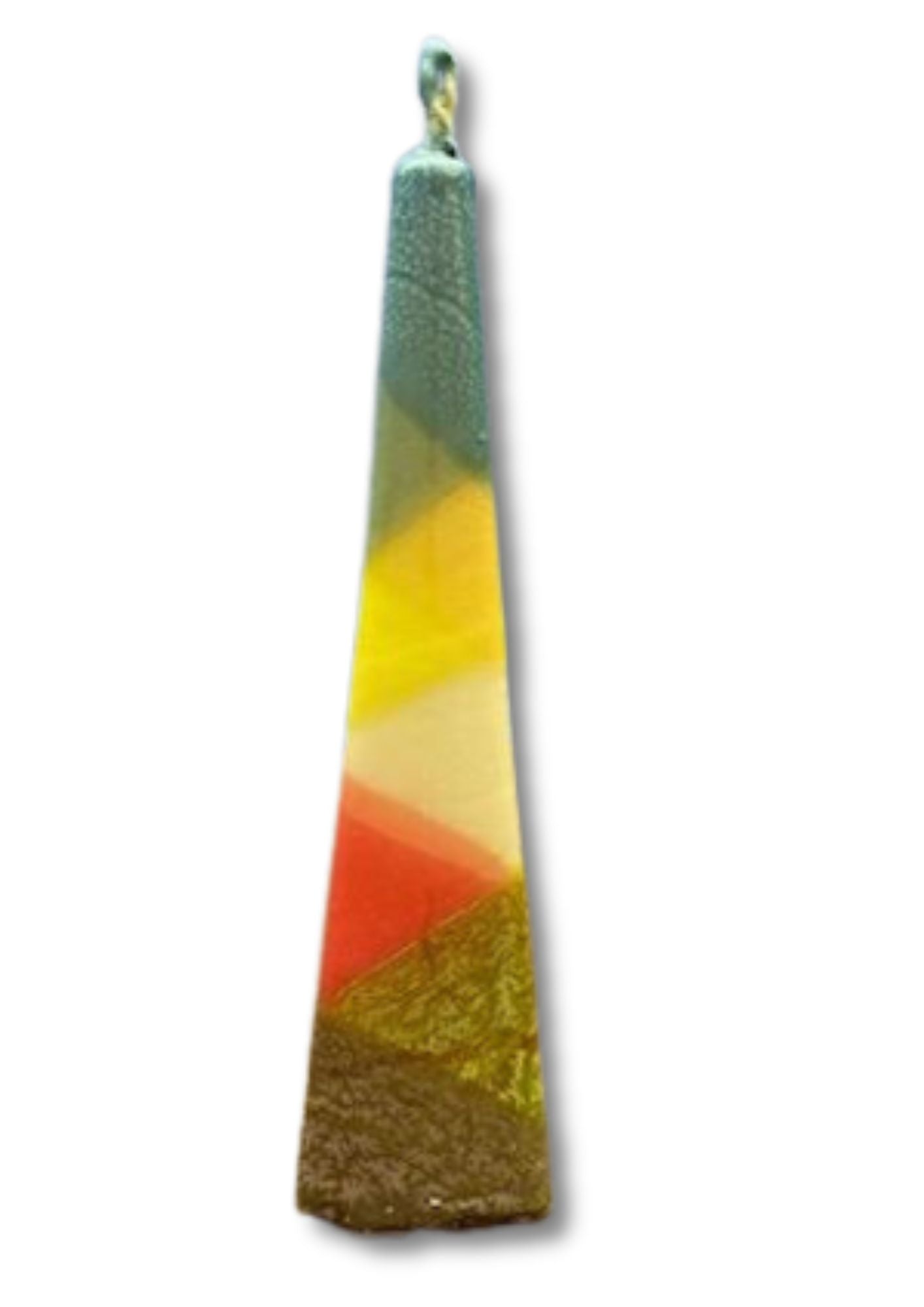 Pyramid Shape Havdallah Candle Triangle Color Design (HV-HP)