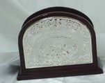 Wood/Silverplate Bencher Holder (SHB-AVI902S)