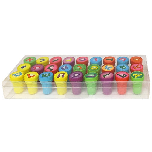 Plastic Alef Bet Stamp Set (GM-23702)