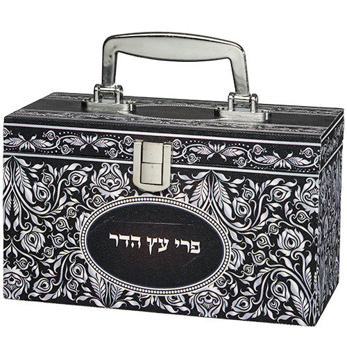 Sky Design Esrog Box Silver Print (ES-45092)