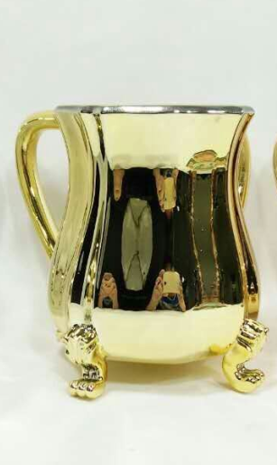 Metal Coated Acrylic Wash Cup-- Gold (WC-AVI5013G)