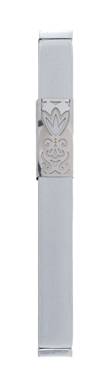 Emanuel Metal Mezuzah Case w/ Metal cutout-- 12cm (EM-MH)
