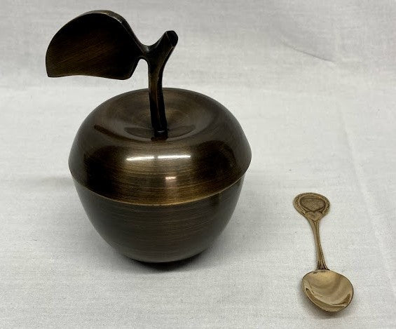 Pewter Honey Dish Apple Shaped (HD-5456)