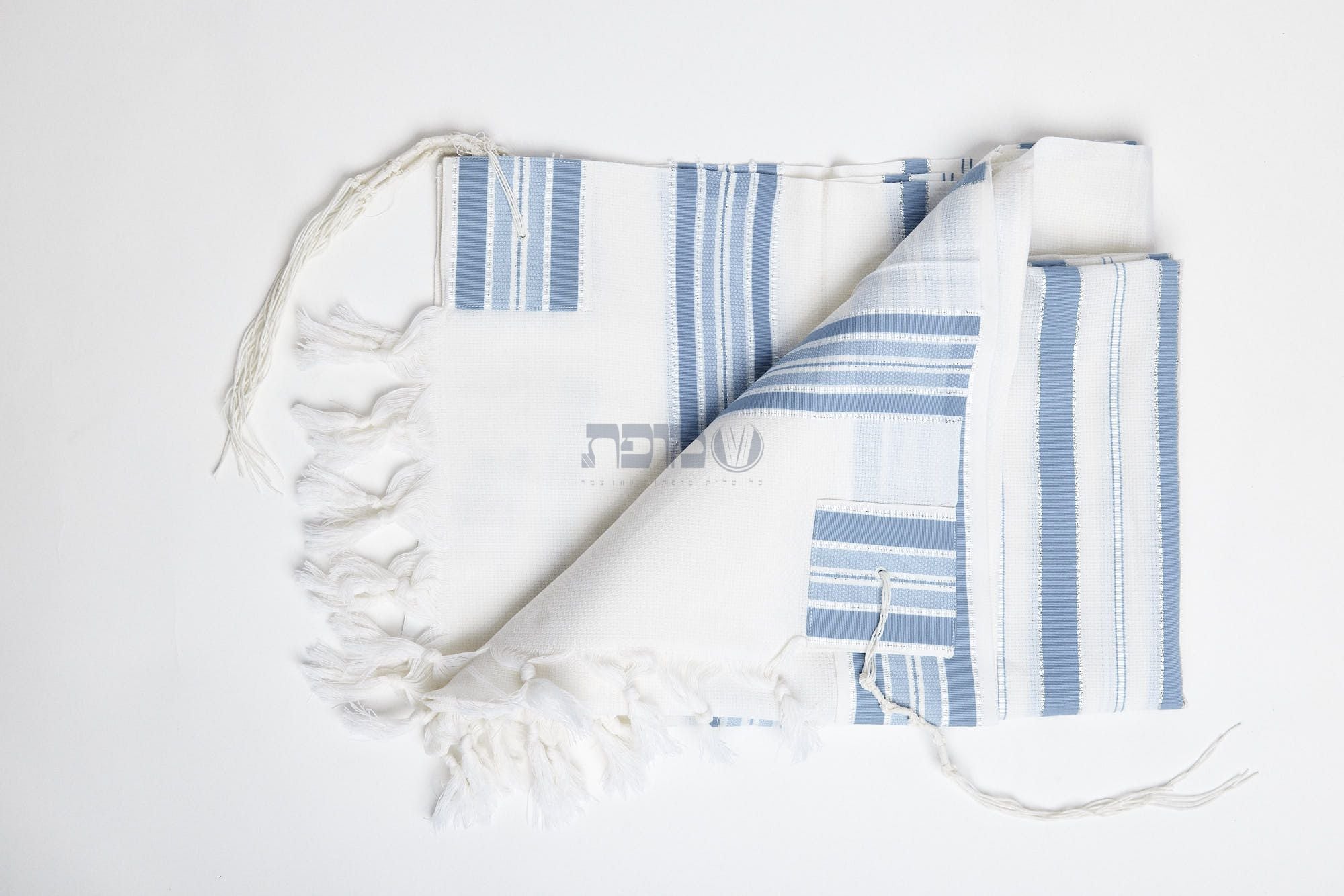 Mofet Wool Tallit - Lamenatzach/Non-Slip Weave Design (TAL-WOL)