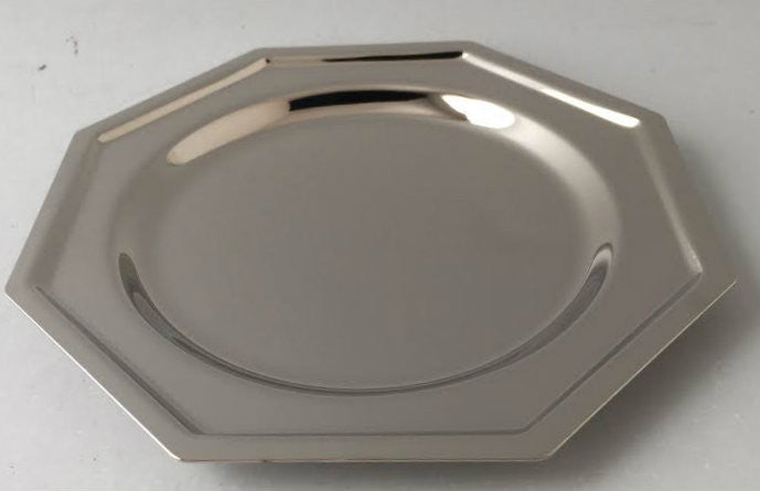 Octagon Nickel Plate Tray for Kiddush Cup 4.5"-6 Pack(KC-650-6N)