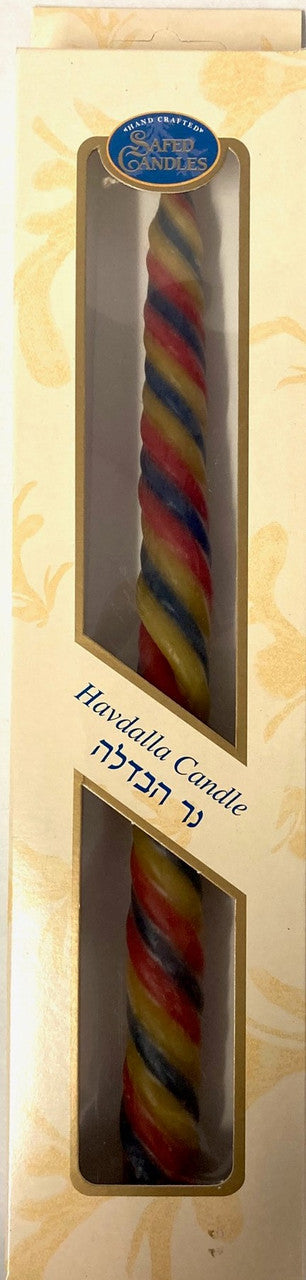 Havdalah Candle Multicolor Round - 6 Wicks (HV-HMC6R)