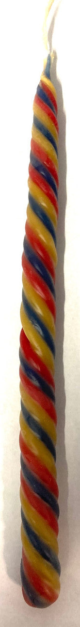 Havdalah Candle Multicolor Round - 6 Wicks (HV-HMC6R)