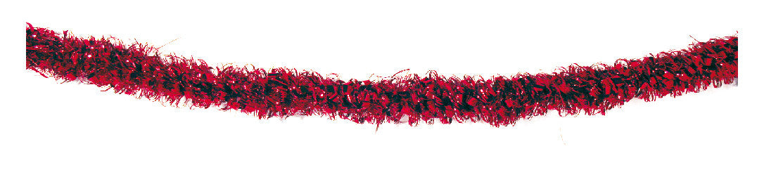 2" 12' Long Tinsel, Assorted Colors - Pack of 12 (71114)
