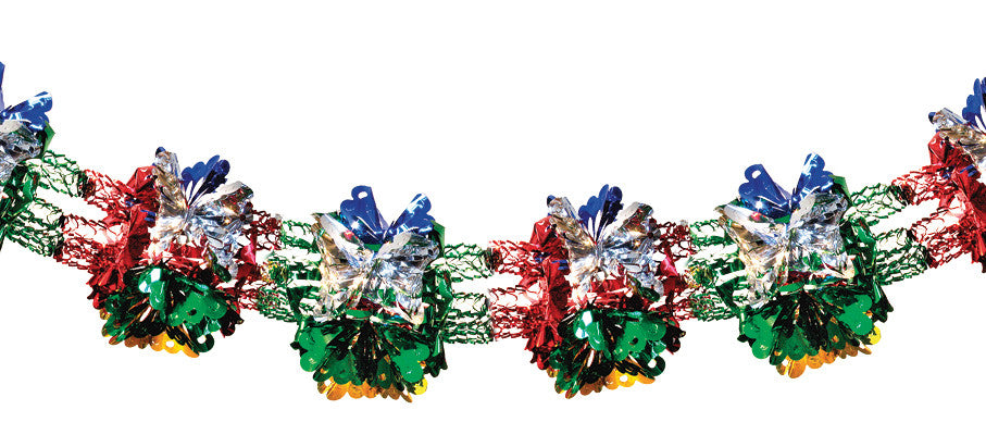 12" 7 Section Multi Colored Garland - Pack of 12 (71118)