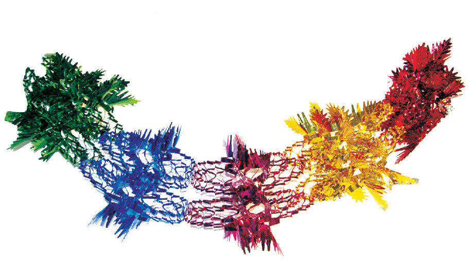12" 9 Section Multi Colored Garland - Pack of 12 (71119)