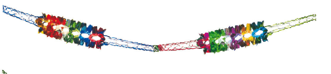 4" 42 Section Multi Colored Garland - Pack of 12 (71121)