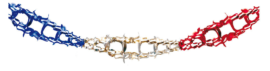 6" 5 Section Multi Colored Garland - Pack of 12 - (71125)