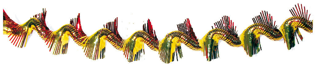 12" Red & Gold Twist Garland - Pack of 12 - (71147)