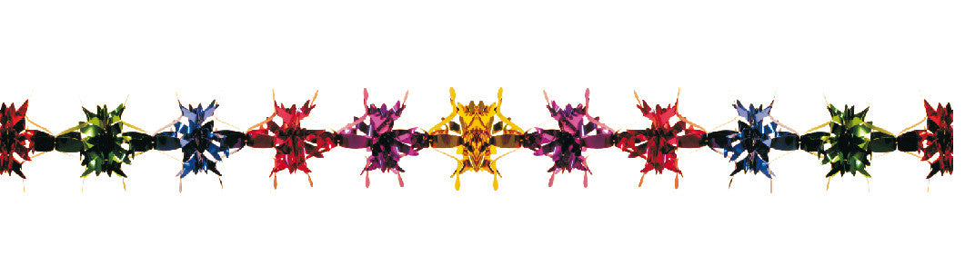 4" 24 Section Multi Colored Garland - Pack of 12 (71178)