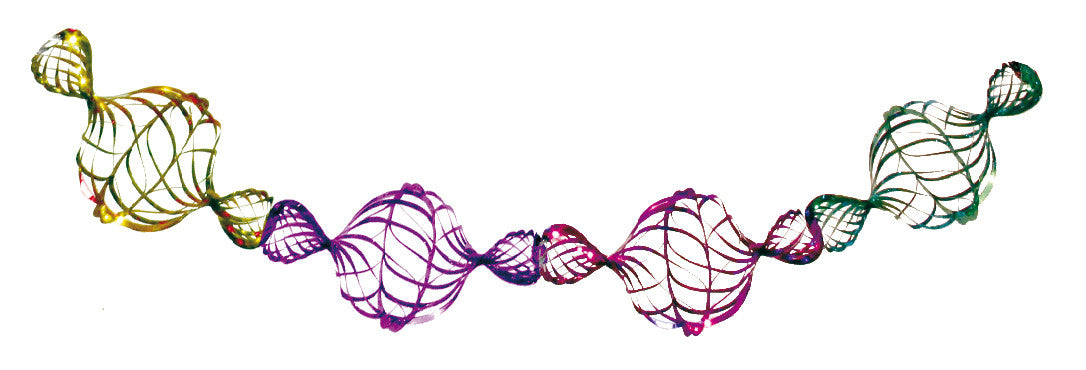 6" 7 Section Multi Colored Garland - Pack of 12 - (71183)