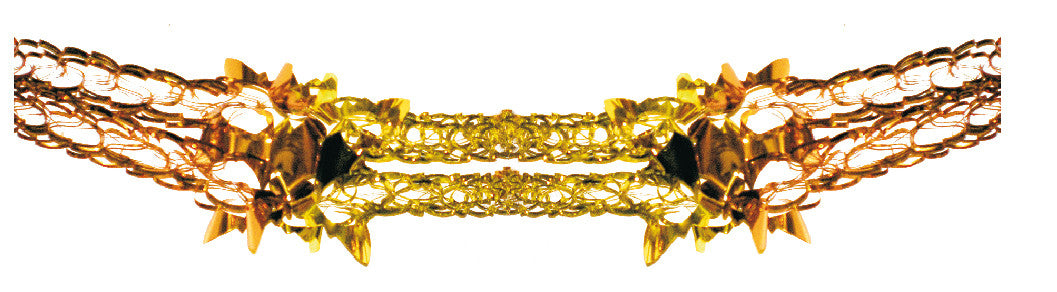 8" 5 Section Gold and Copper Garland - Pack of 12 (71185)